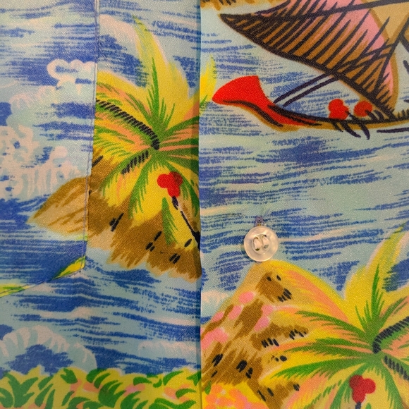 Vintage Hawaiian Shirt 70's Waikiki Holiday - Picture 3 of 4